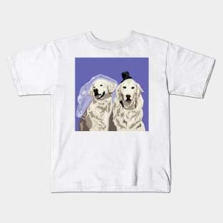 Retrievers getting Married Kids T-Shirt